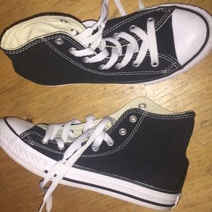 New Converse Black High Tops